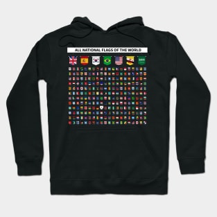 all national flags of the world Hoodie